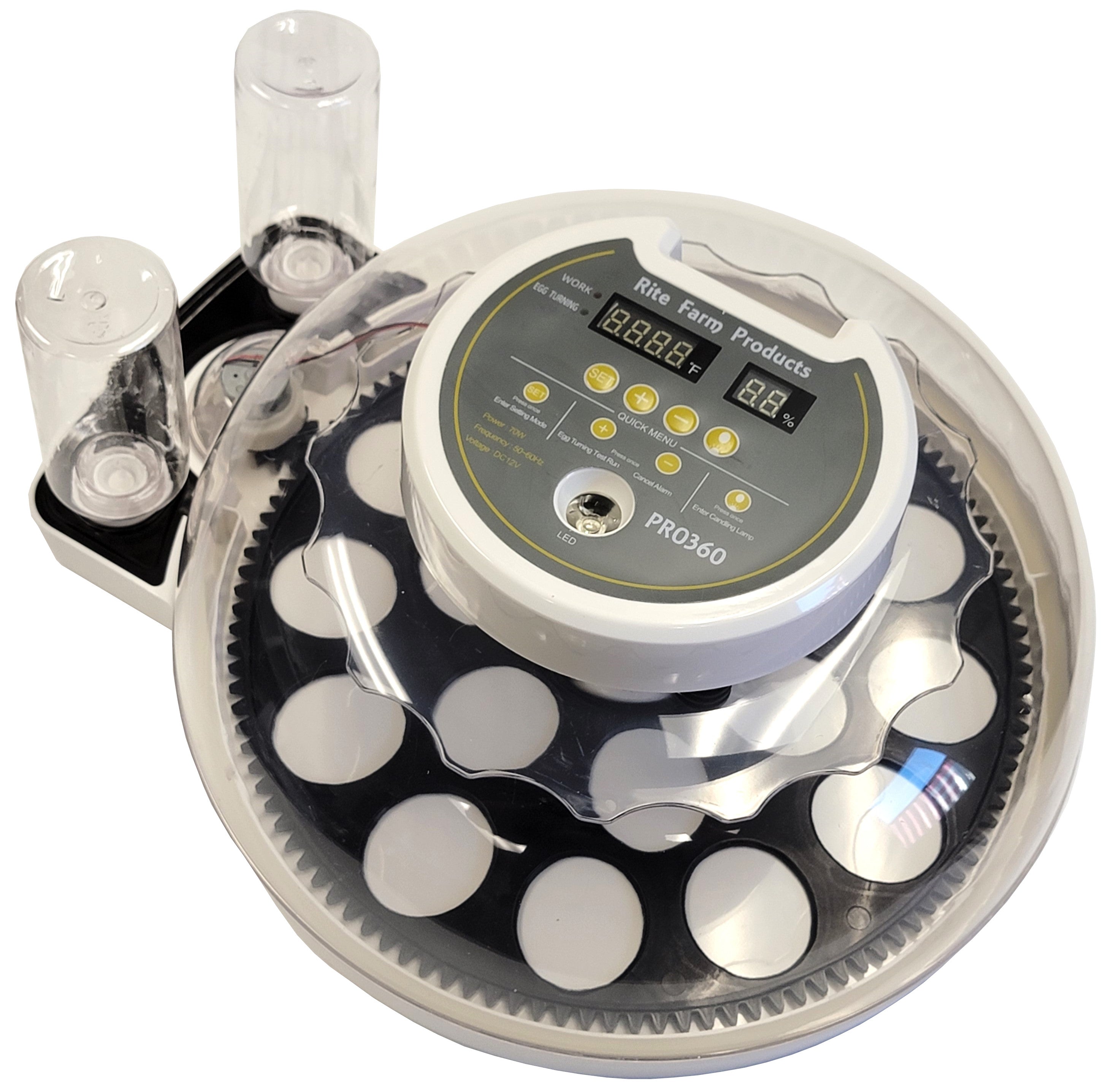 PRO 360 Rite Farm Products 21 Chicken Egg Incubator with 2 Included Egg Turner Trays