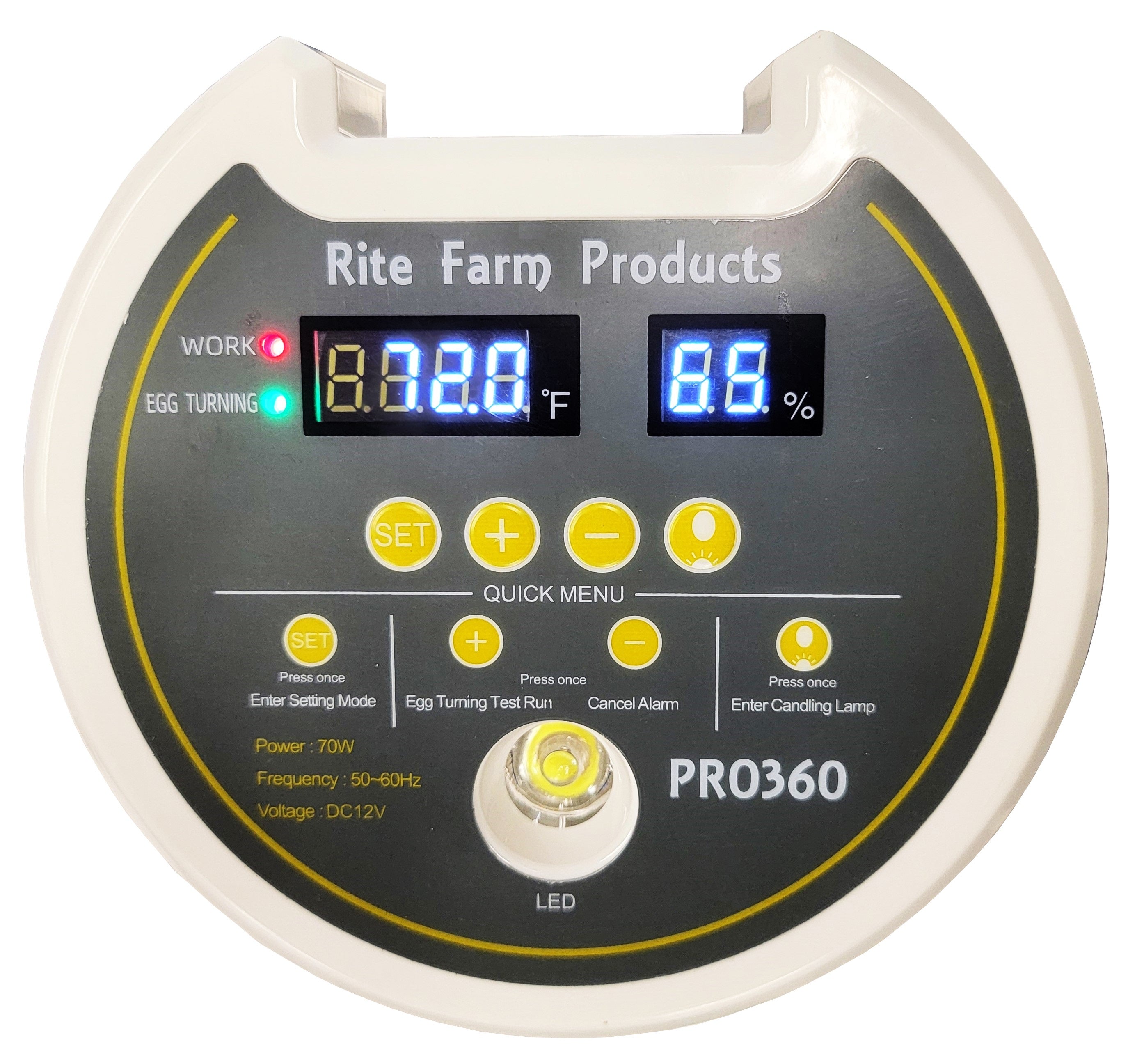 PRO 360 Rite Farm Products 21 Chicken Egg Incubator with 2 Included Egg Turner Trays