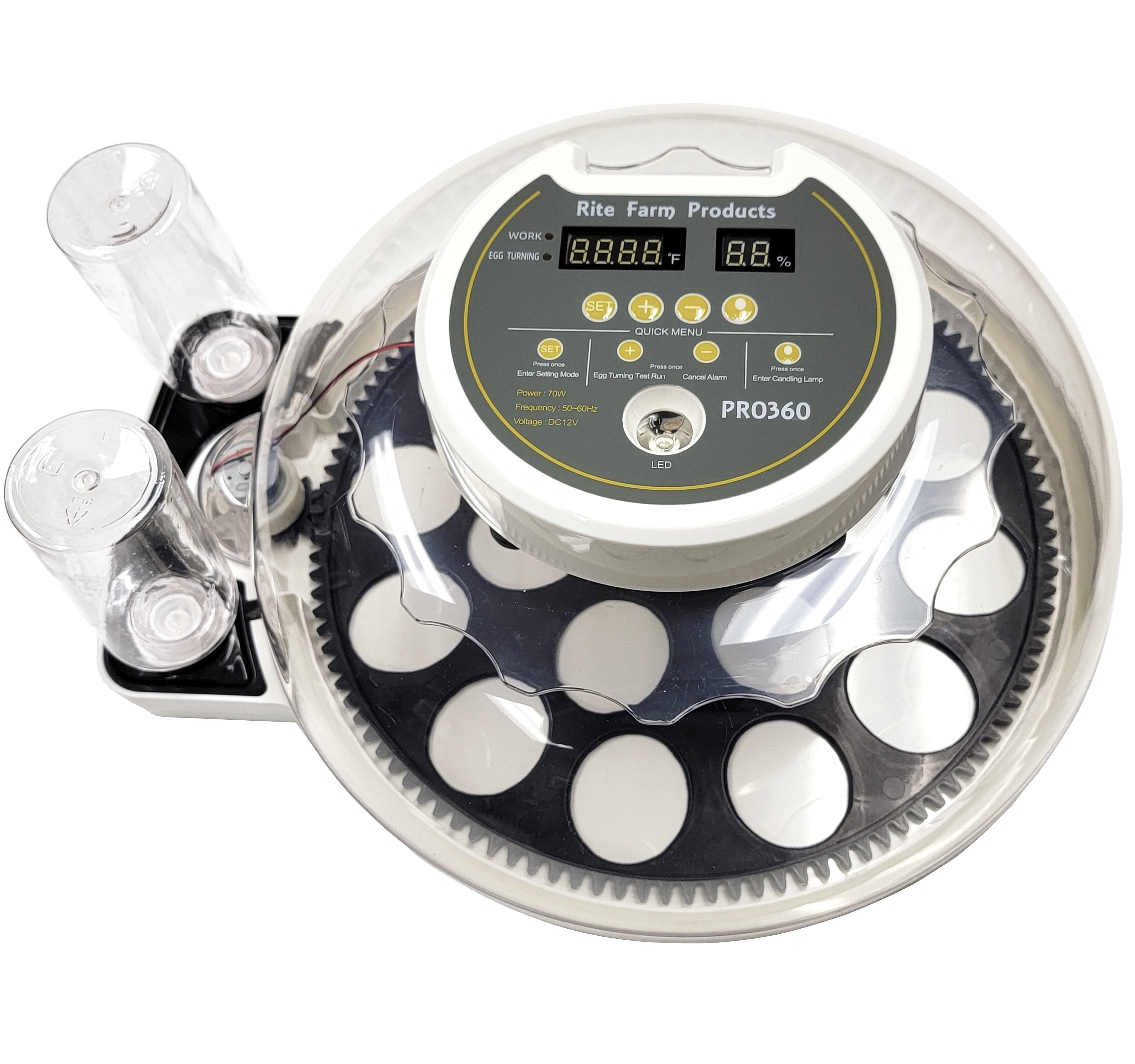 PRO 360 Rite Farm Products 21 Chicken Egg Incubator with 2 Included Egg Turner Trays