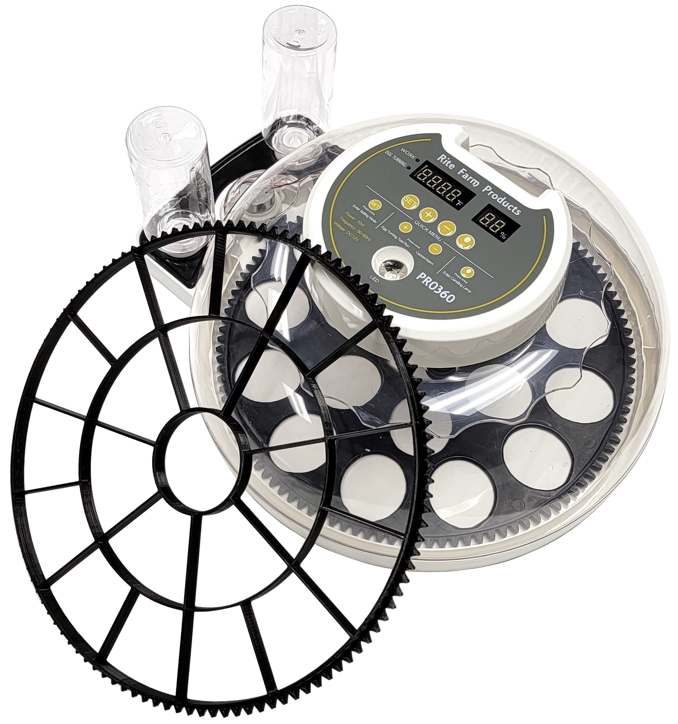 PRO 360 Rite Farm Products 21 Chicken Egg Incubator with 2 Included Egg Turner Trays