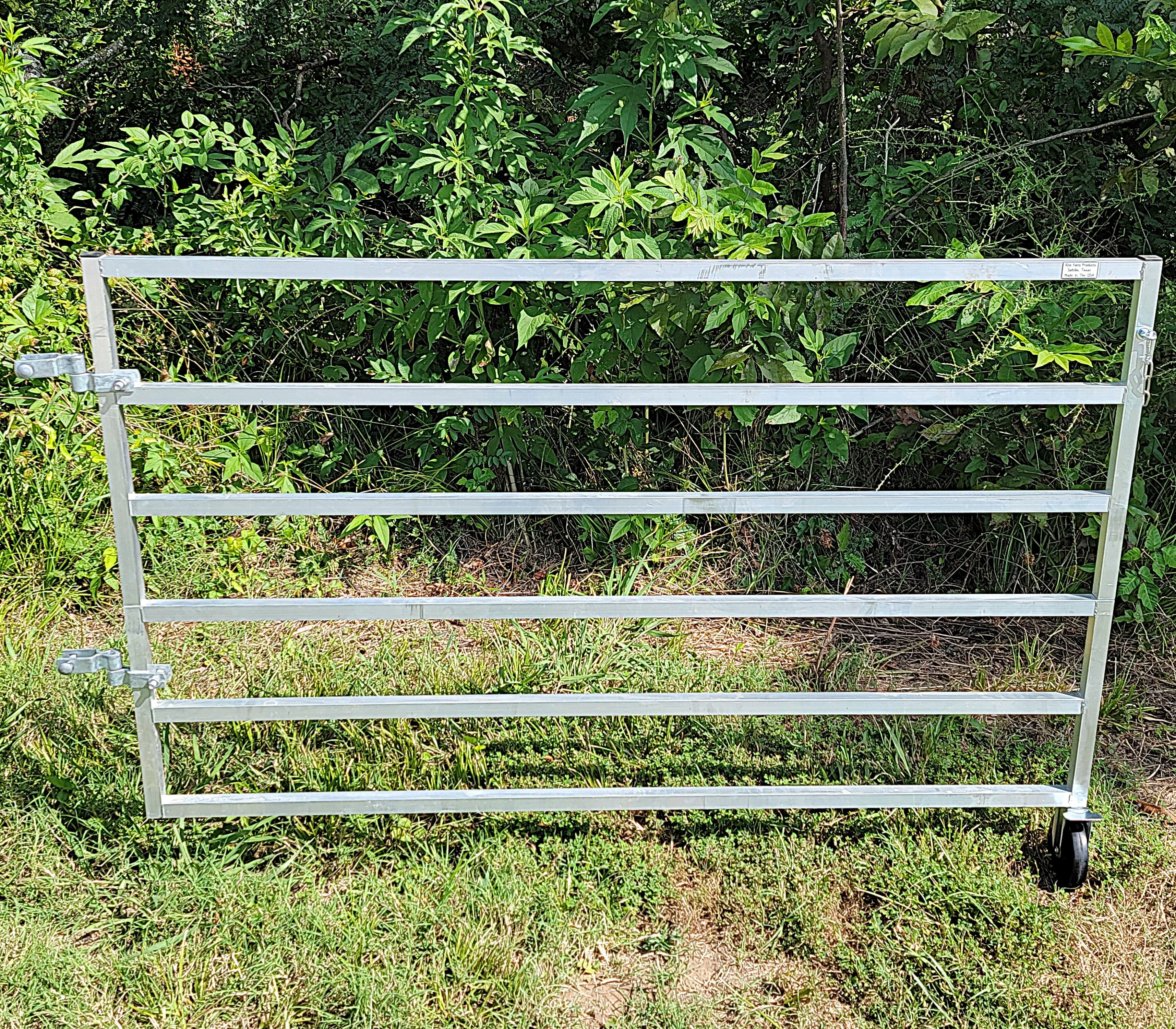 Aluminum 58" Long 6 Rail 40" Tall Sheep & Goat Gate