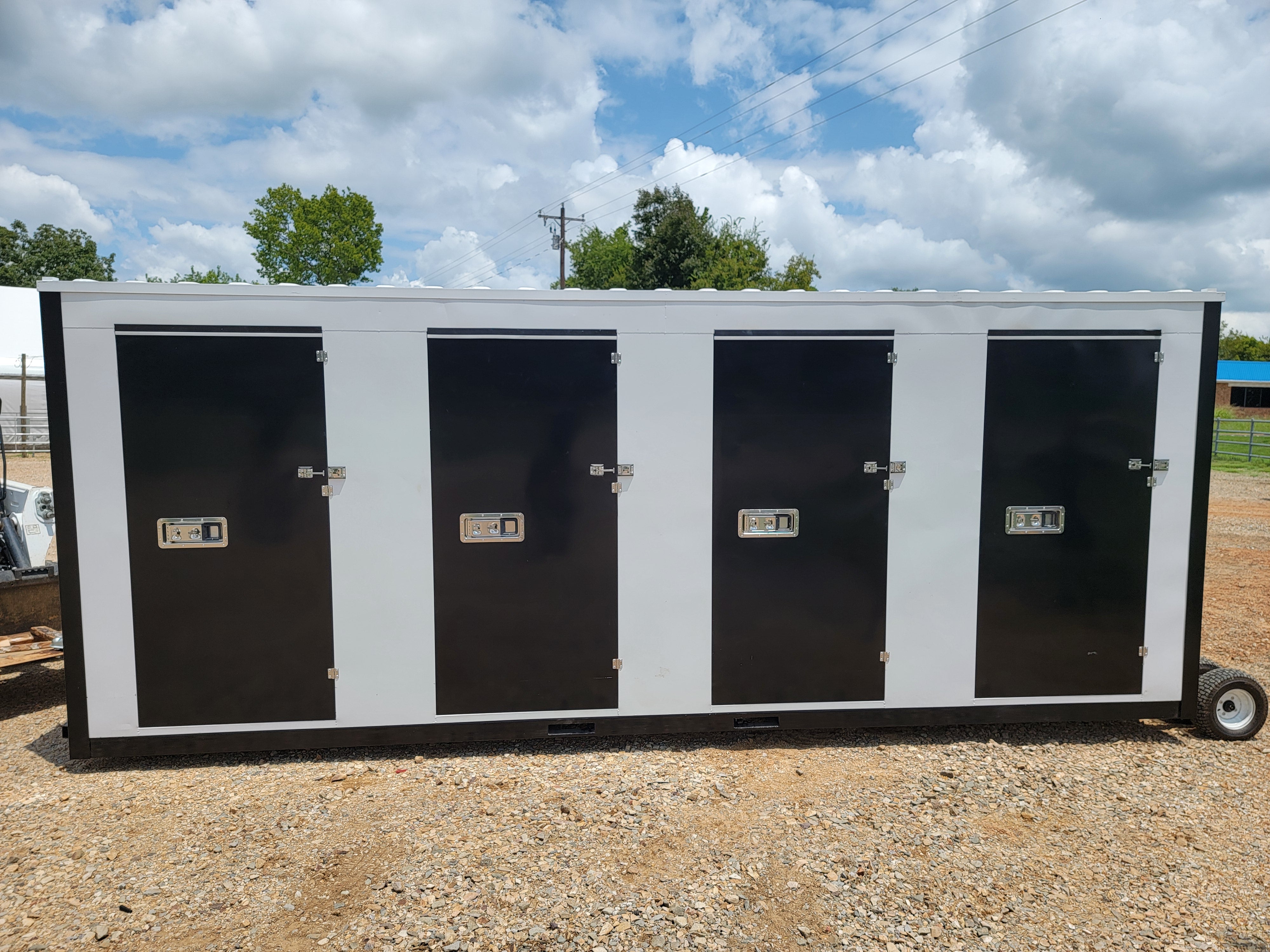 8'x20' Four Door Portable Relocatable Storage Facility Building Container