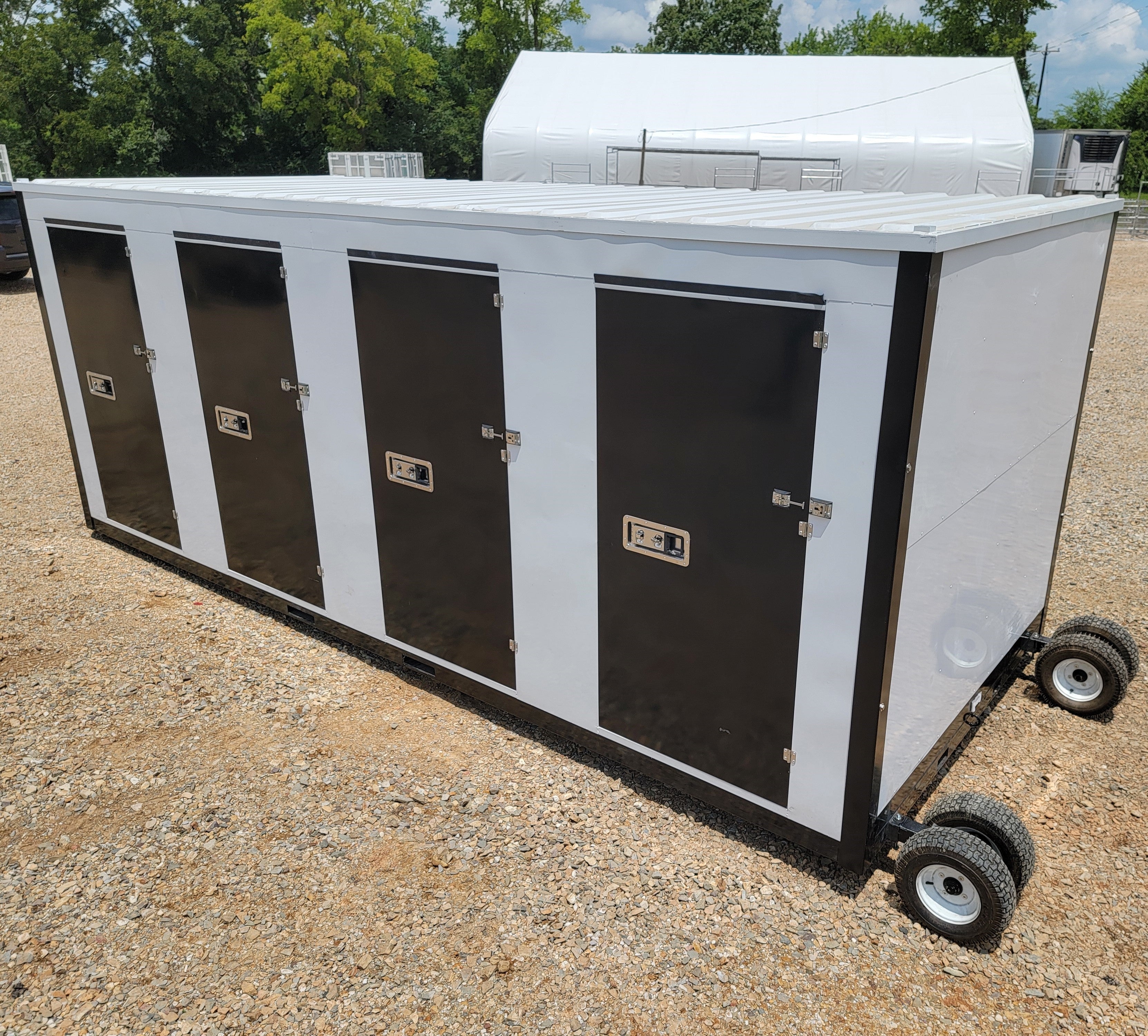 8'x20' Four Door Portable Relocatable Storage Facility Building Container