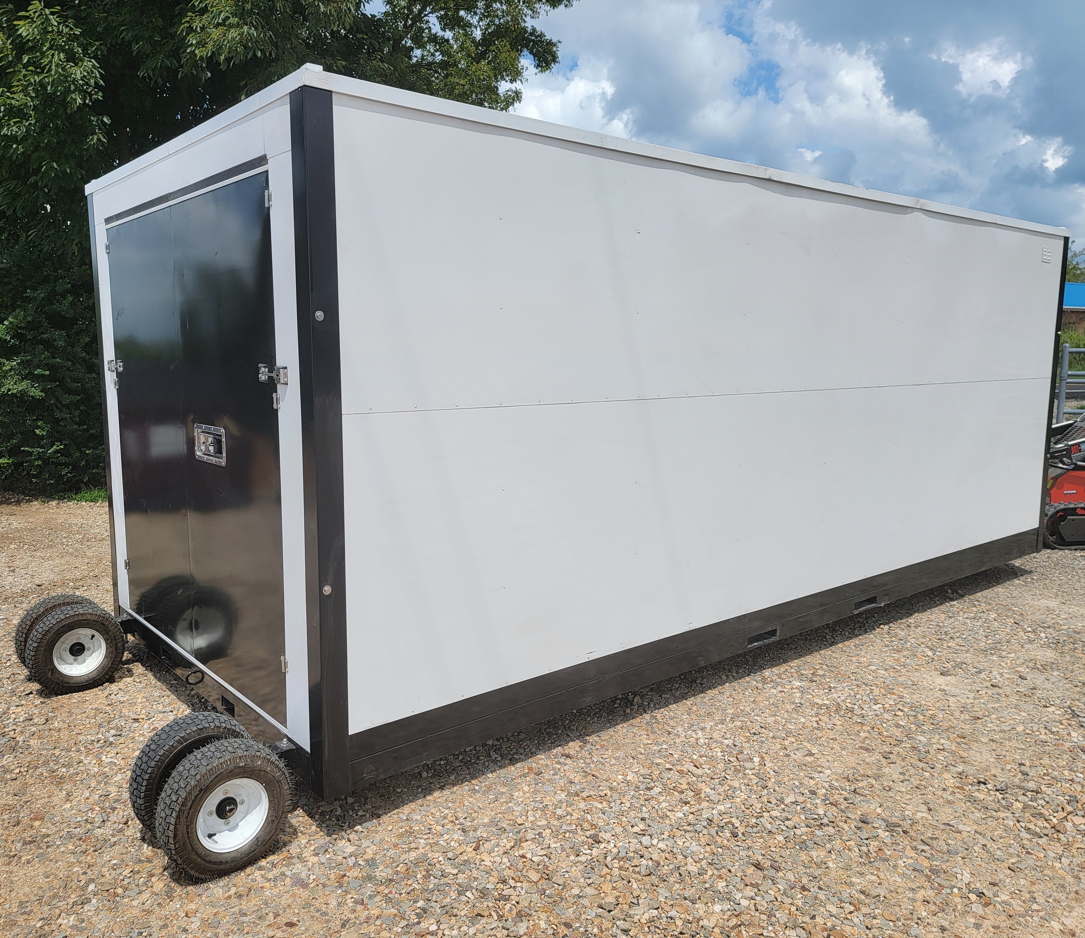 8'x20' Single Door Portable Relocatable Storage Facility Building Container Shed