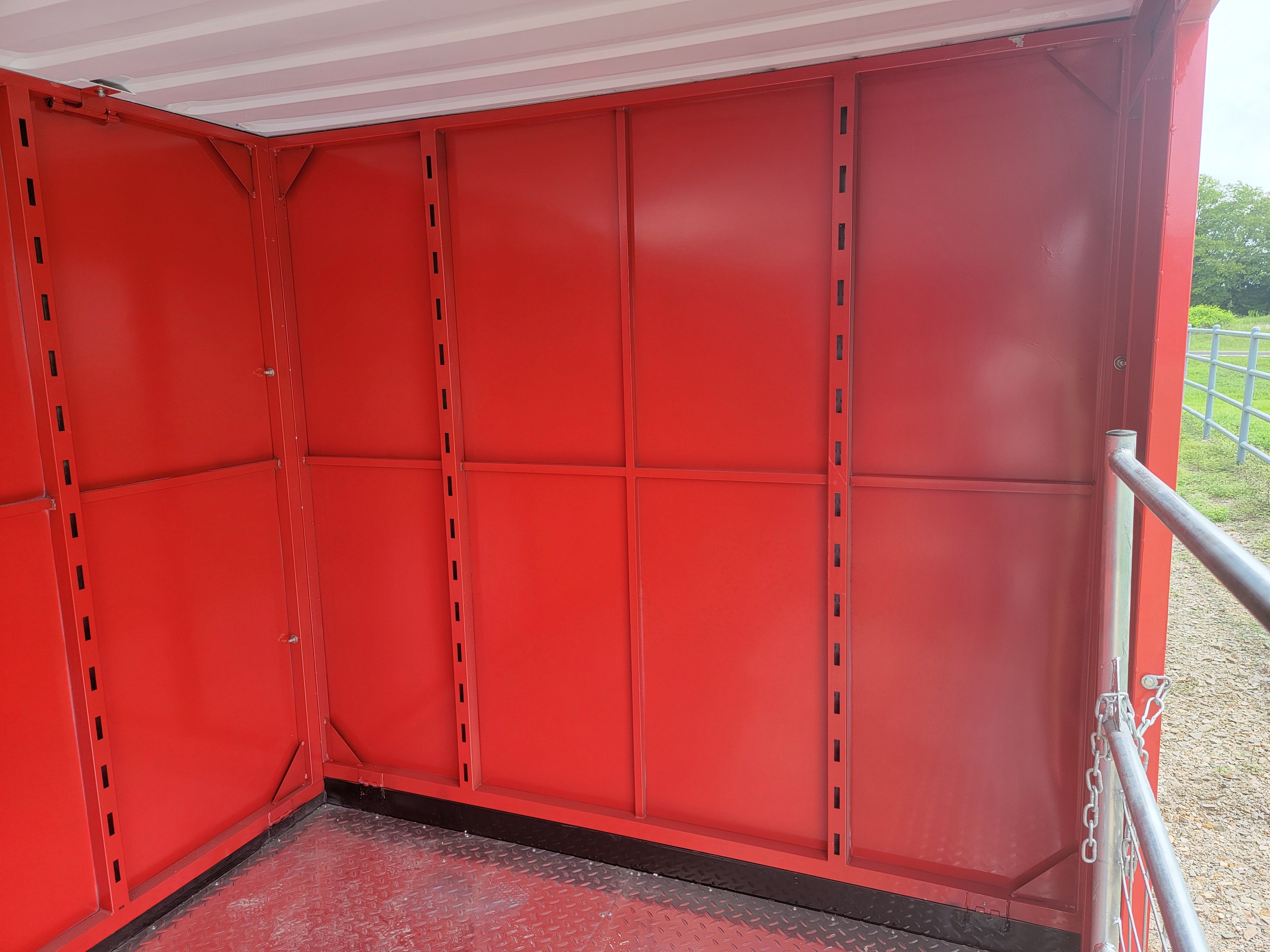 8'x20' Double Livestock Stall Portable Relocatable Storage Building Loafing Shed Container