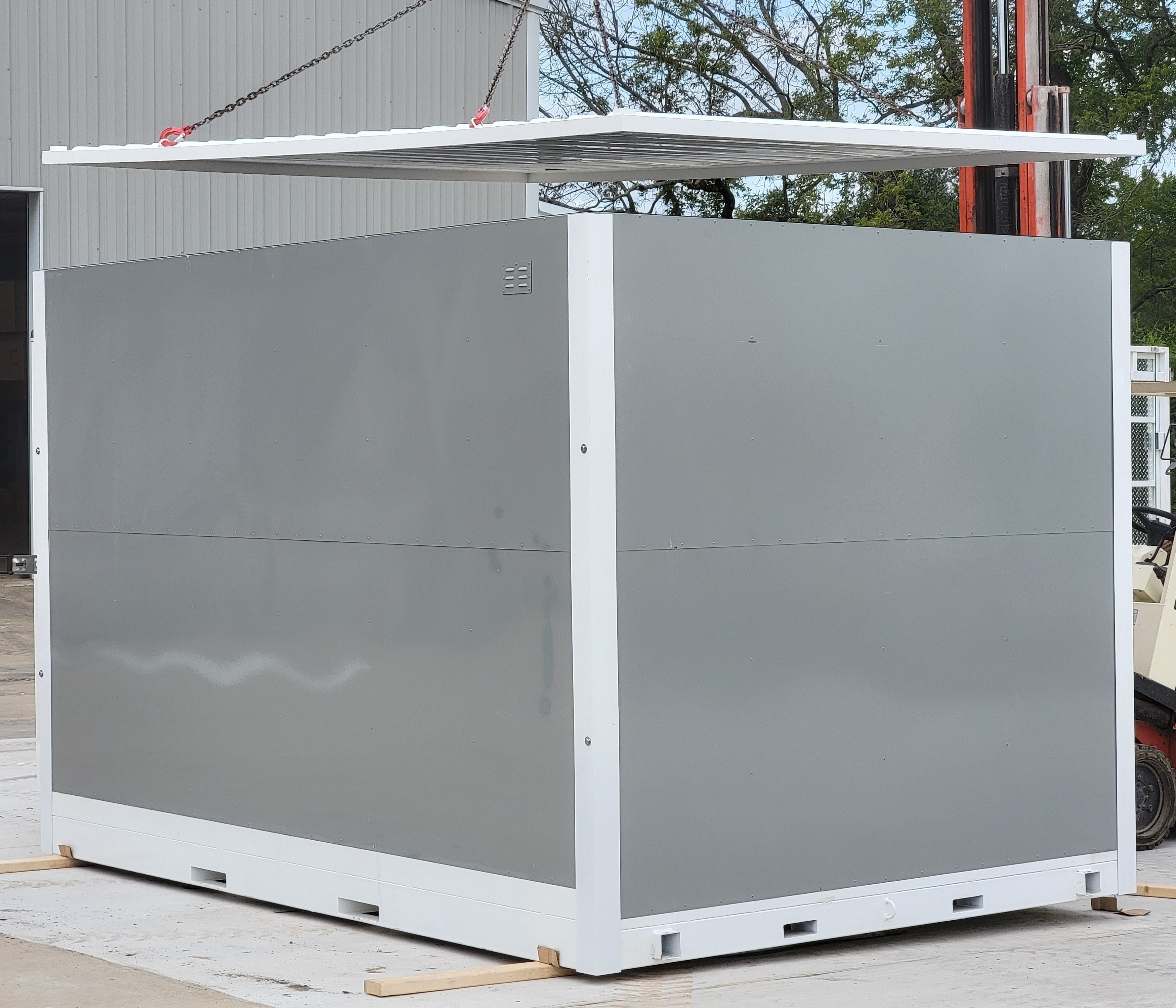 8'x12' Single Door Portable Relocatable Storage Facility Building Container Shed