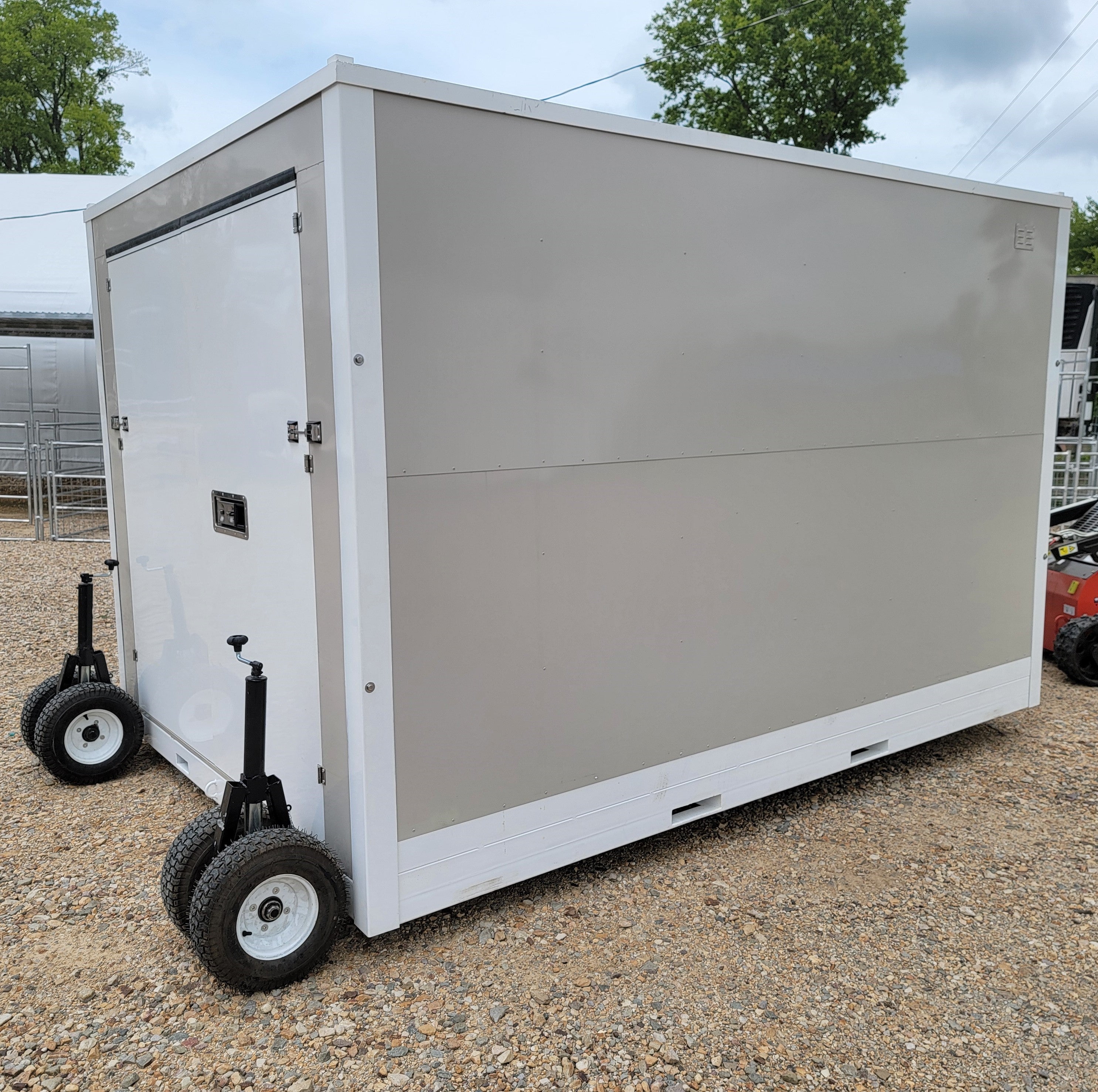 8'x12' Single Door Portable Relocatable Storage Facility Building Container Shed