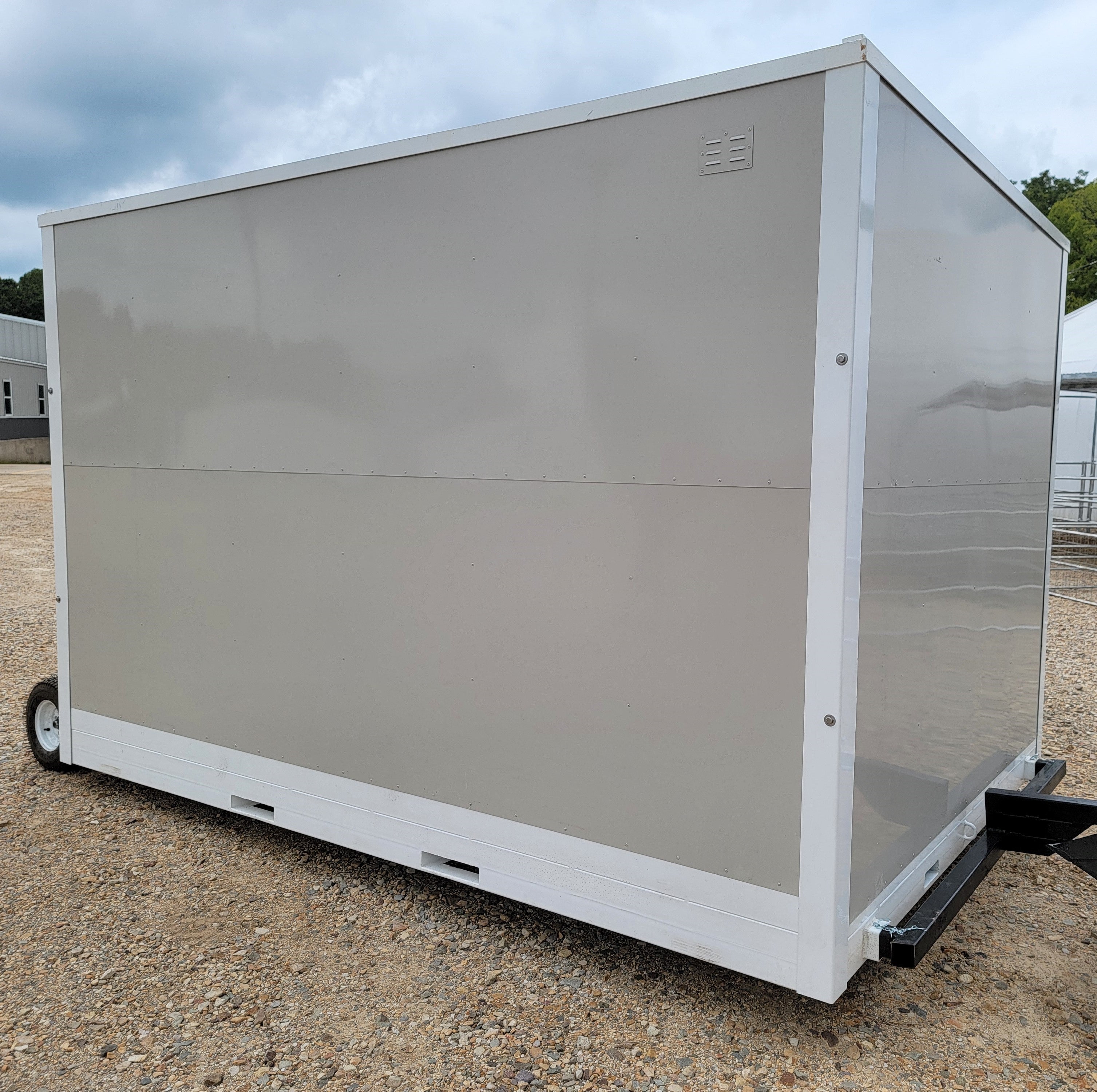 8'x12' Single Door Portable Relocatable Storage Facility Building Container Shed