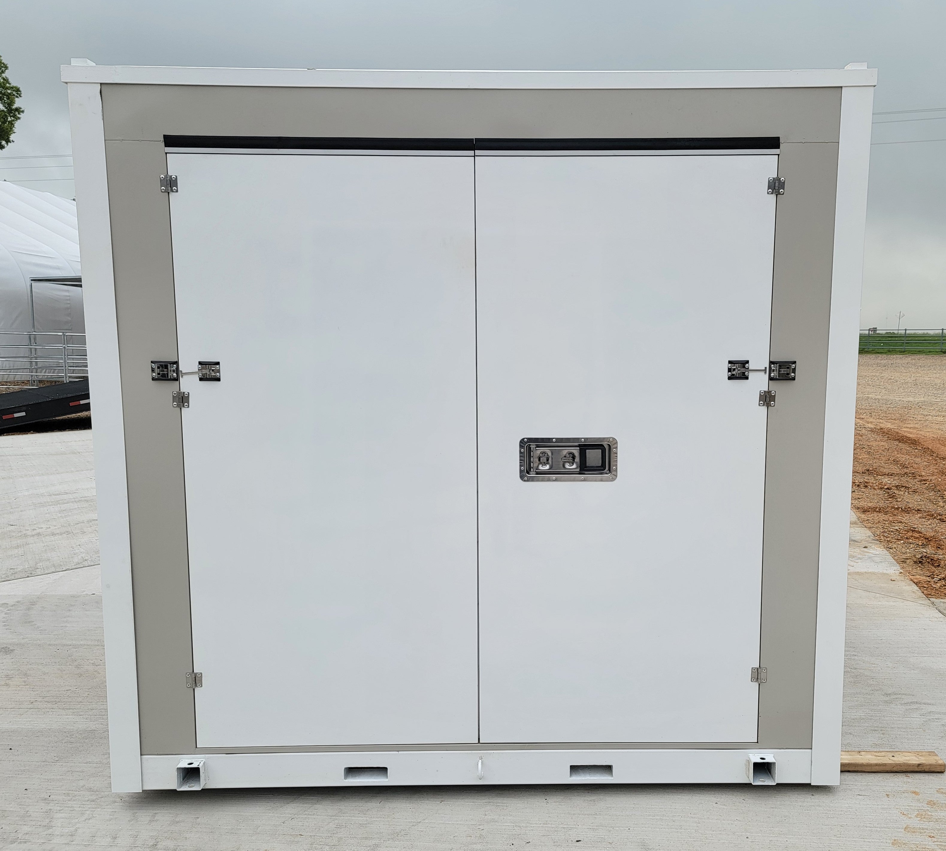 8'x8' Single Door Portable Relocatable Storage Facility Building Container Shed