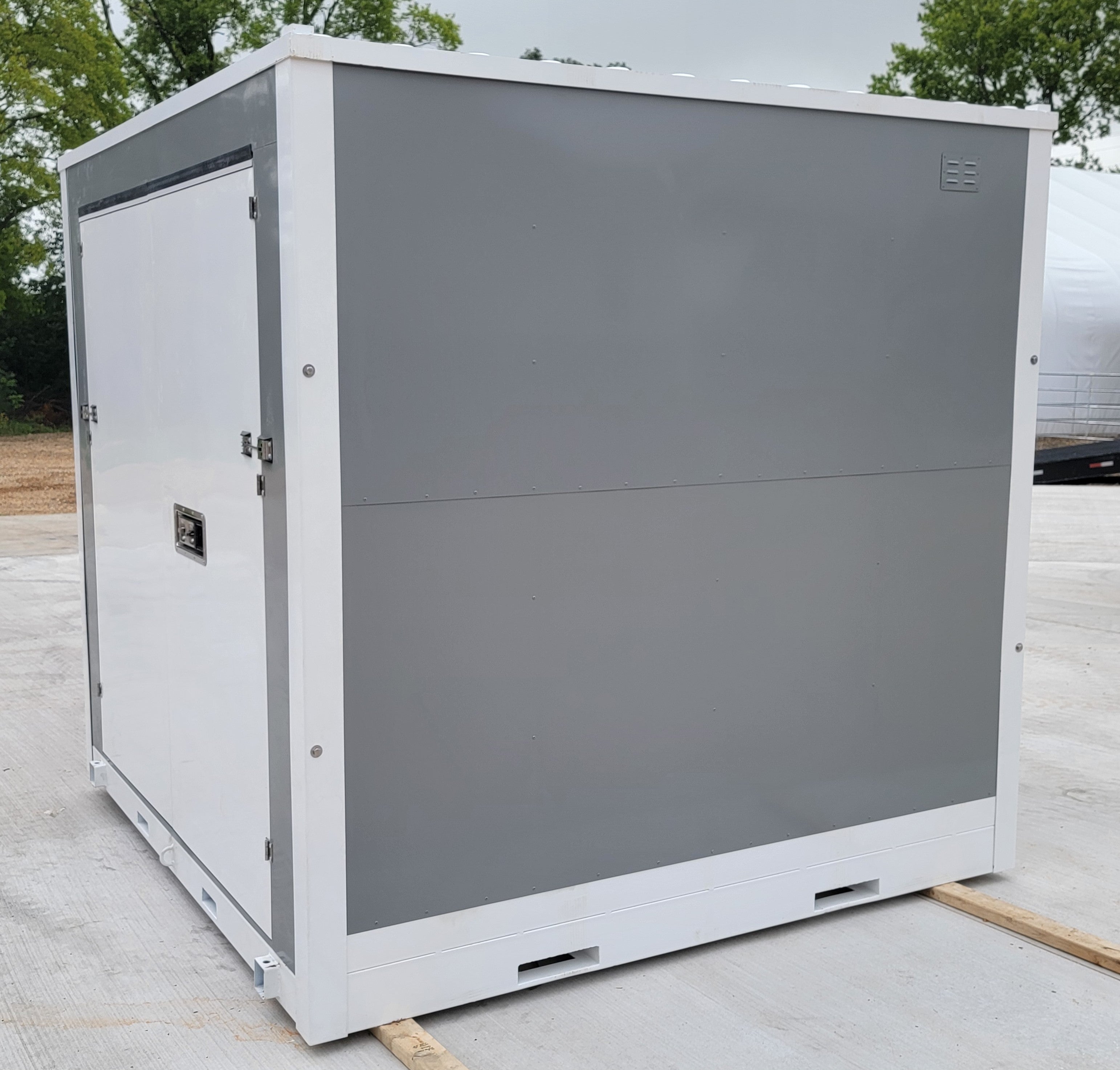8'x8' Single Door Portable Relocatable Storage Facility Building Container Shed
