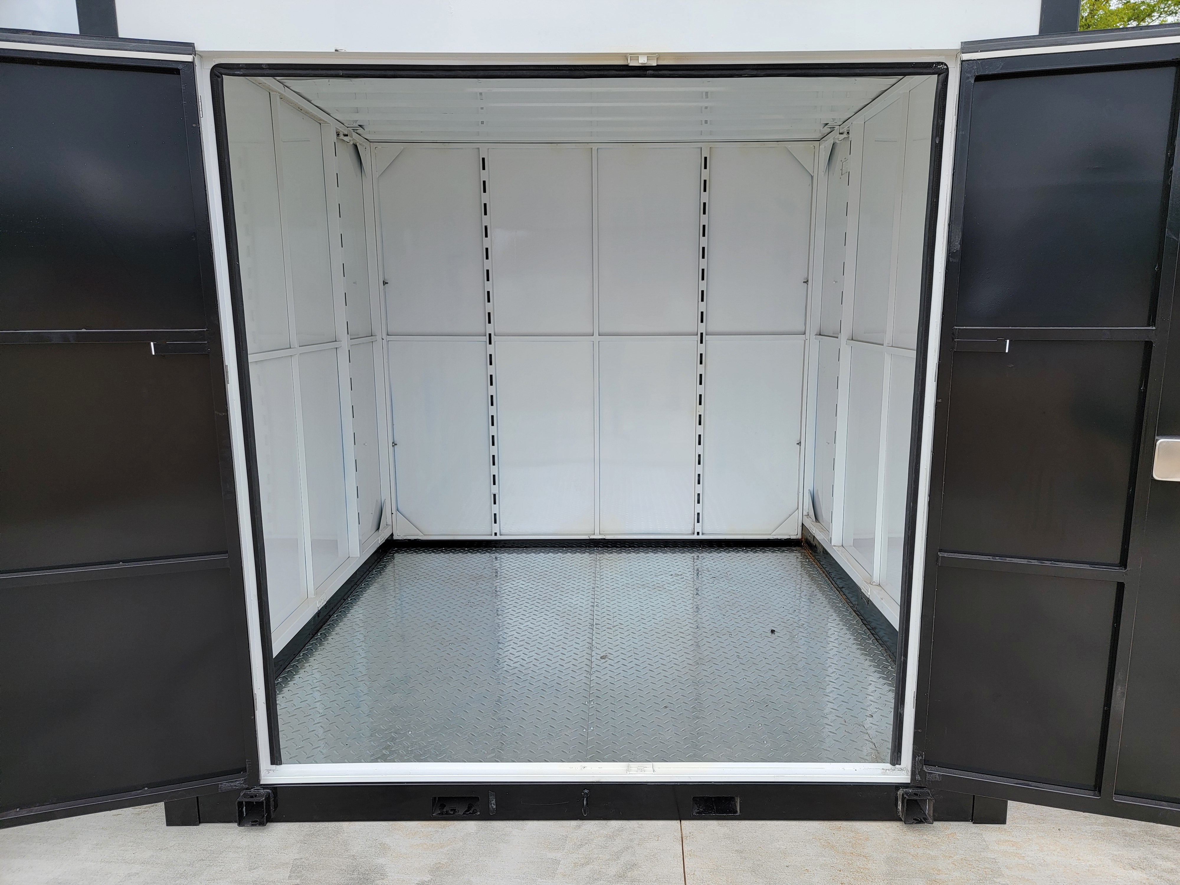 8'x8' Single Door Portable Relocatable Storage Facility Building Container Shed