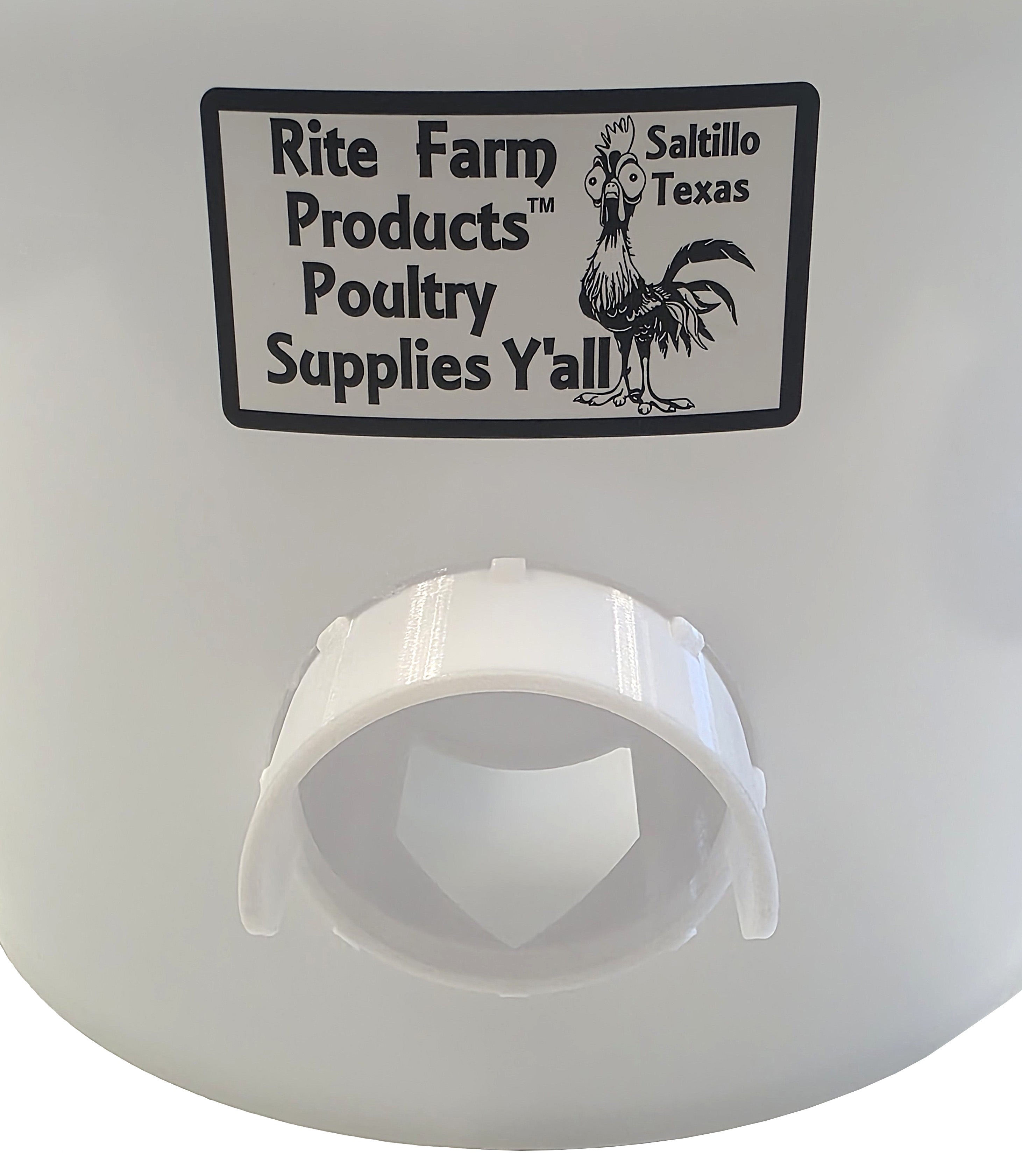 Made In the USA 22 Pound Capacity Automatic Chicken Feeder 4 Port Poultry Feeder