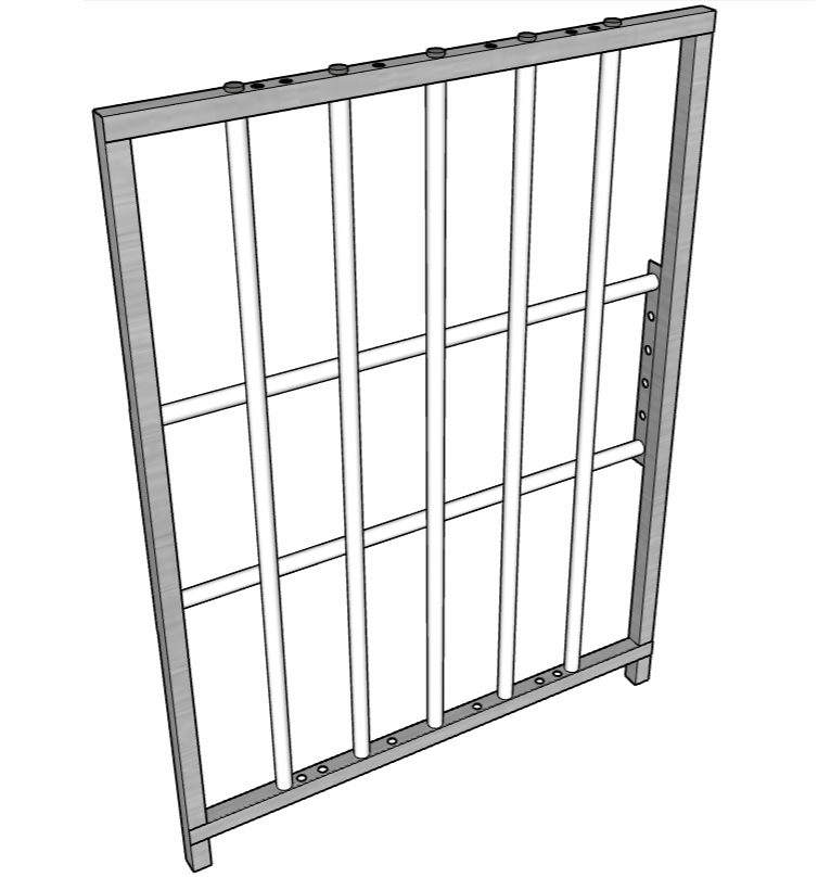 Aluminum 30-Inch-Long by 40-Inch-Tall Sheep & Goat Lamb & Kid Creep Feeding Panel