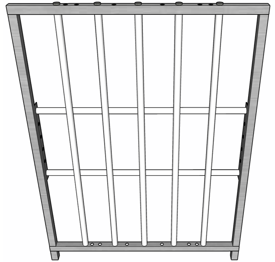 Aluminum 30-Inch-Long by 40-Inch-Tall Sheep & Goat Lamb & Kid Creep Feeding Panel