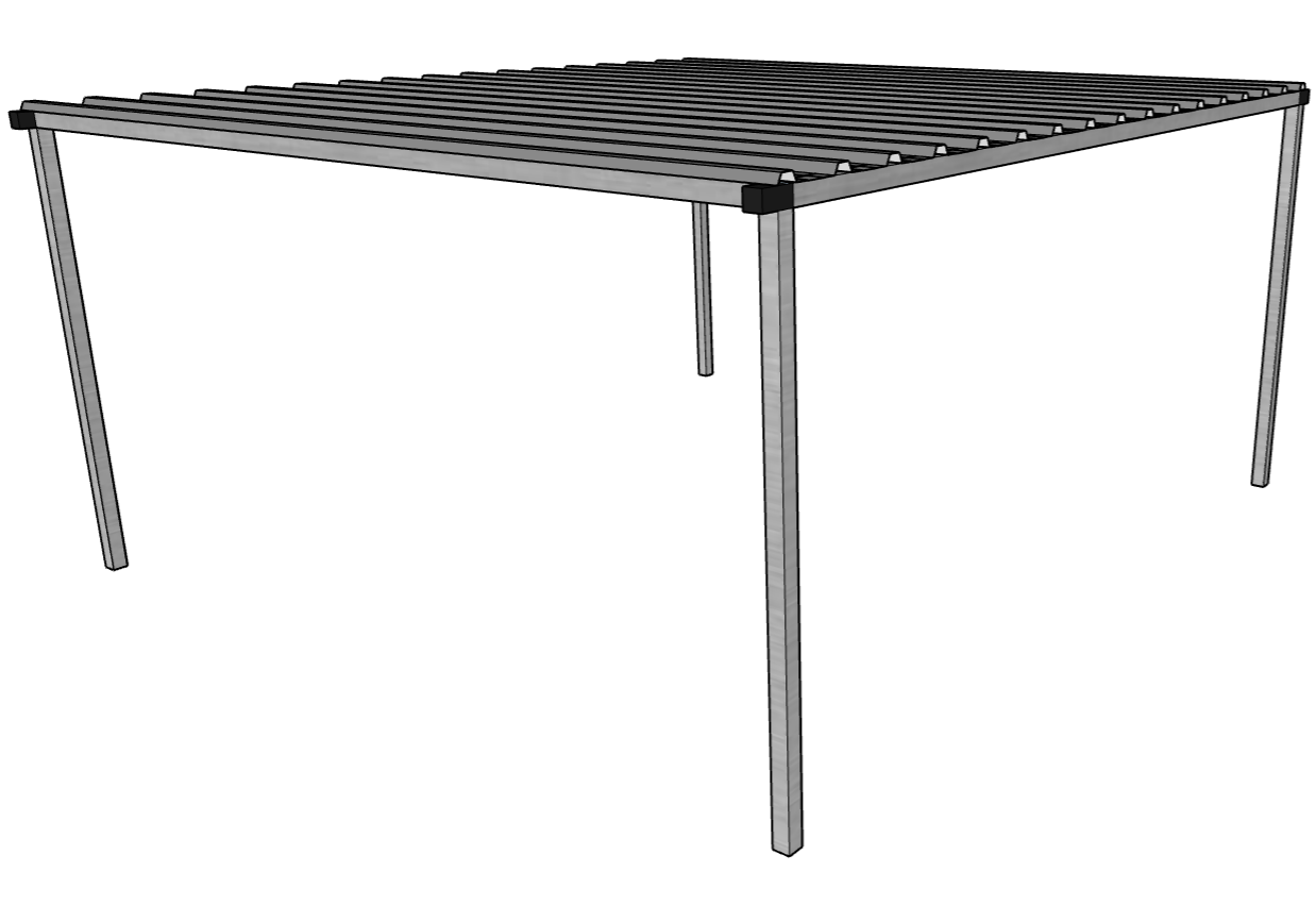 Optional 5 Ft X 5 Ft Shade Canopy for our Aluminum Panel System