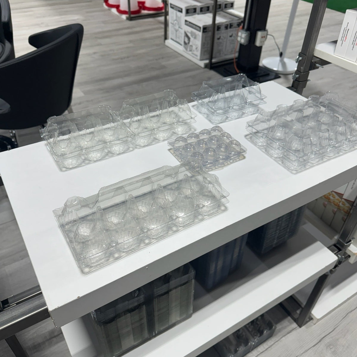 12-Egg Cartons - Clear Plastic