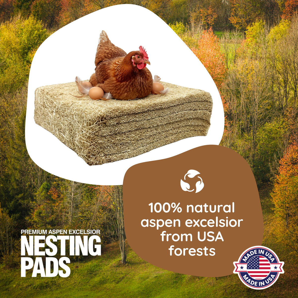 Premium Nesting Pads for Poultry