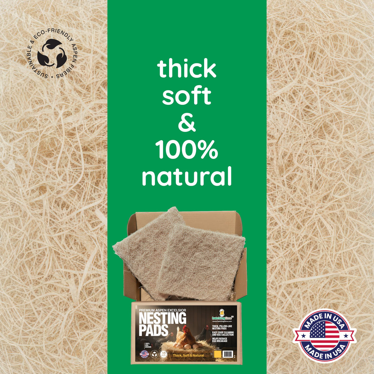 Premium Nesting Pads for Poultry