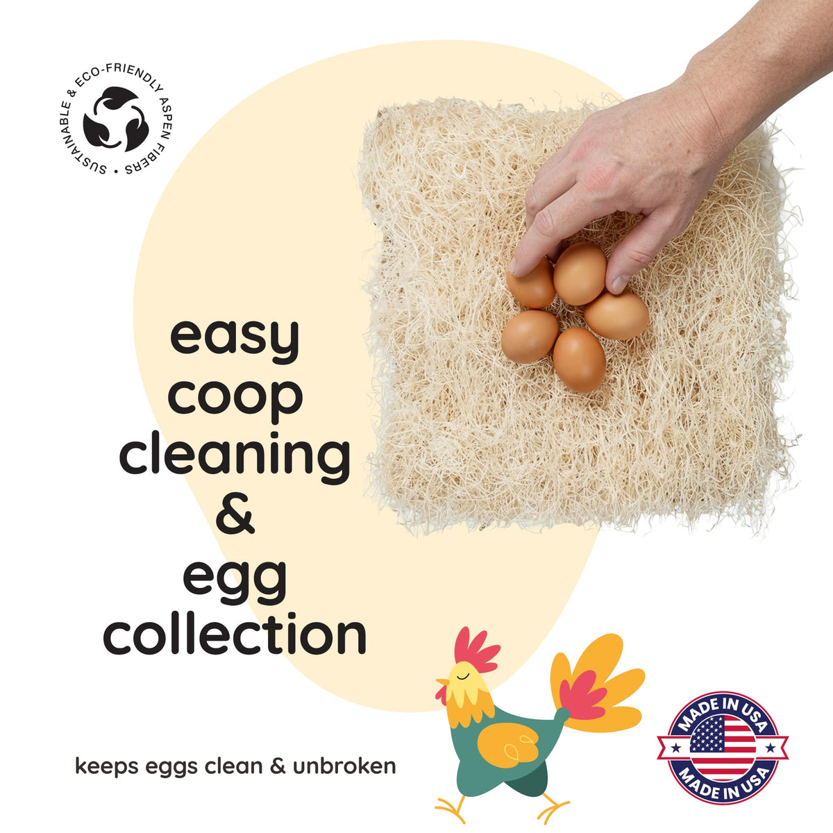 Premium Nesting Pads for Poultry