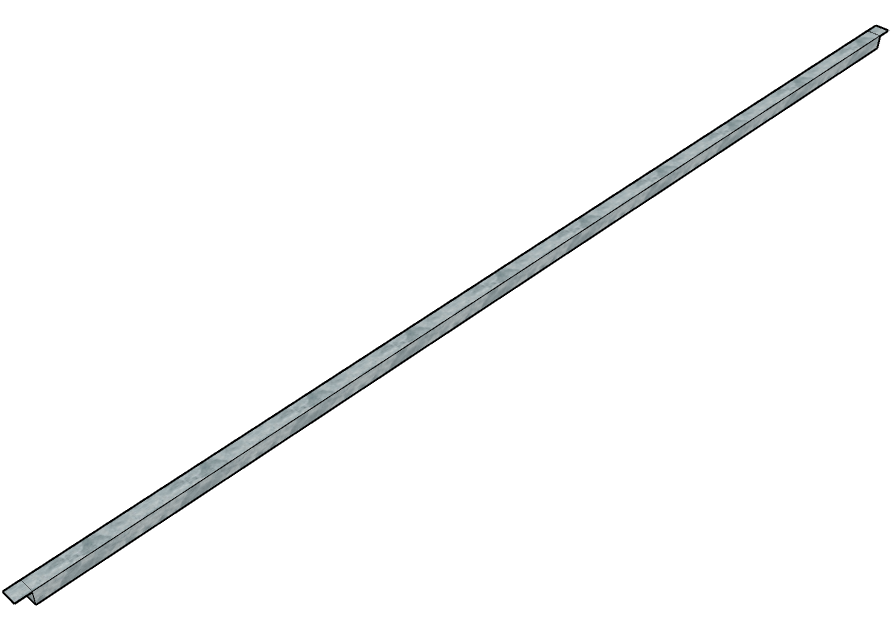 Galvanized 10-Foot-Long Roof Truss Purlin for Livestock Stall Panel Systems