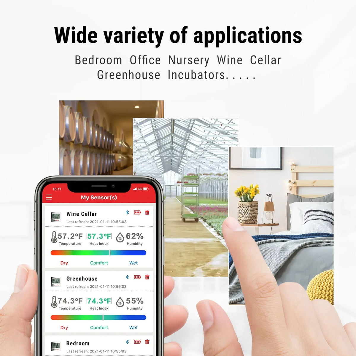 ThermoPro Bluetooth Indoor Humidity & Temperature Monitor - TP357