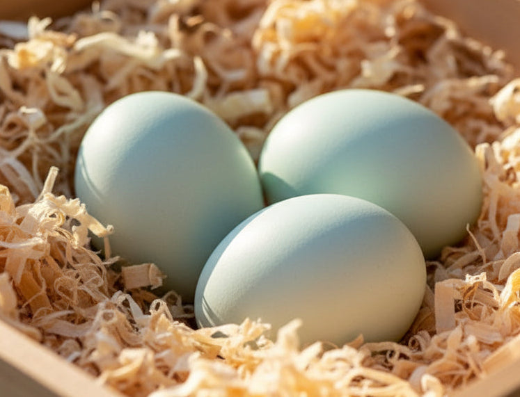 Blue Egg, Blue Laced & Speckled Trio – Buy 6 + 6 Bonus Free (12 Female Chicks, Shipping Included)