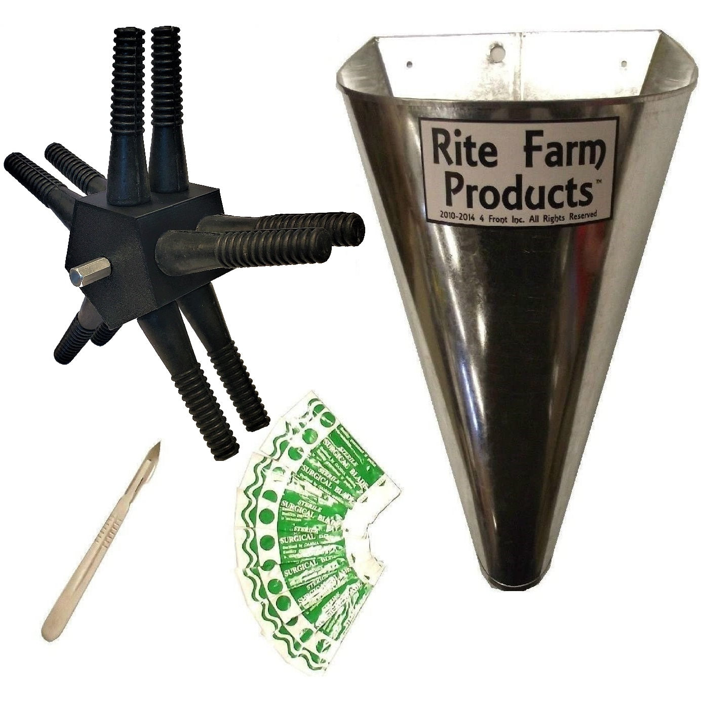 Processing kit, L10 plucker, kill cone, scalpel, & 10 blades