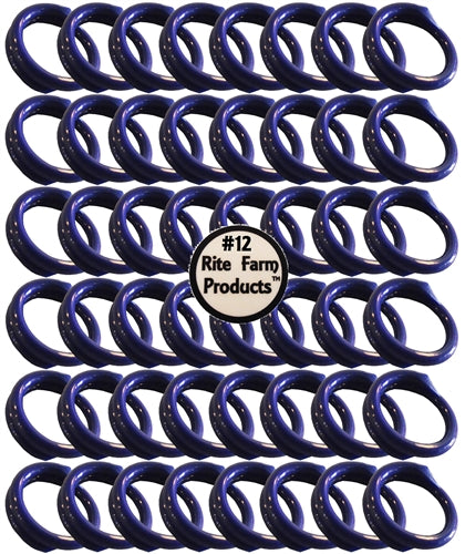 48 leg bands BLUE in color #12 with a 3/4" inside diameter