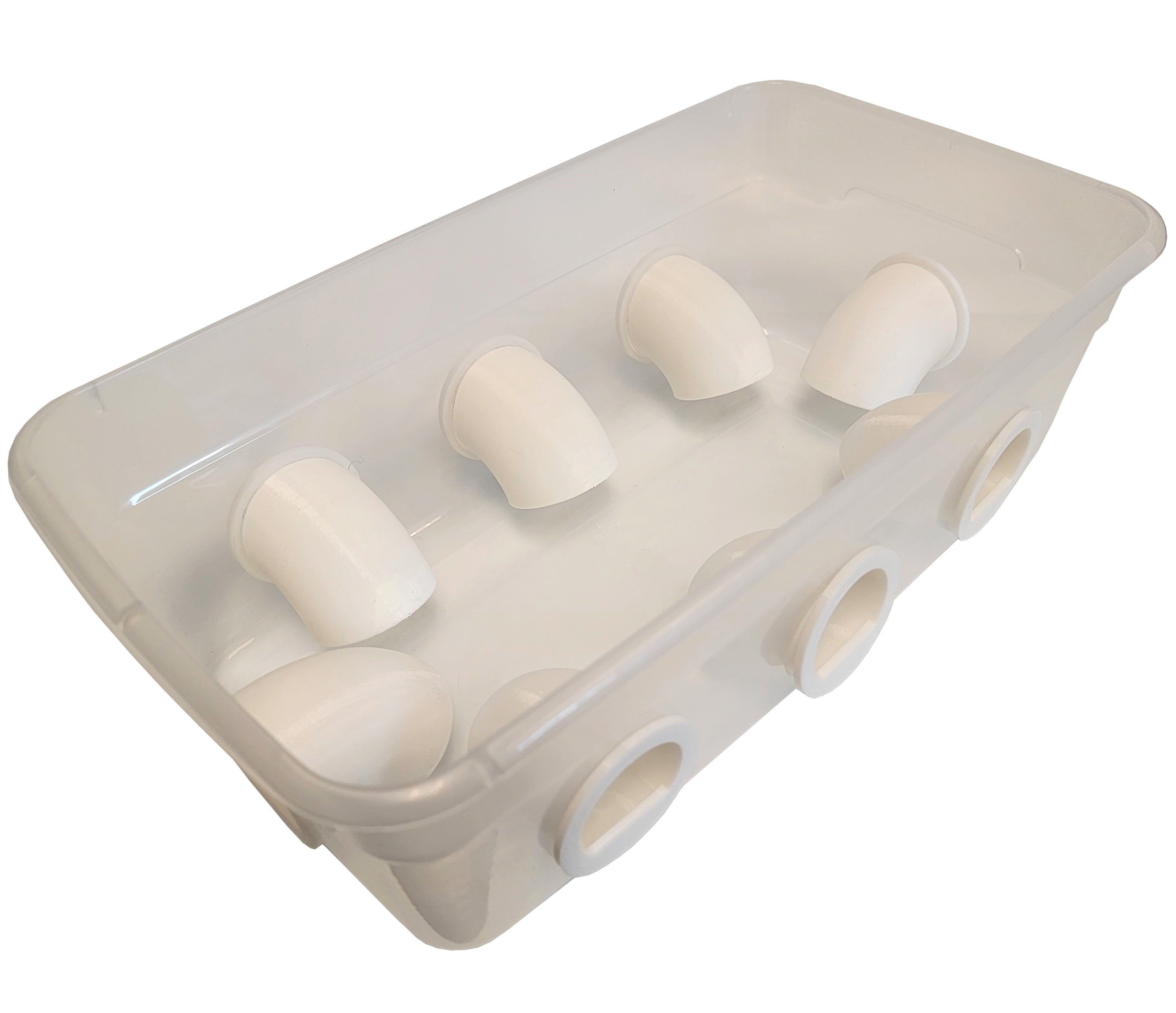 8 Pack of Quail & Chick Port Feeders No Waste Feed Saver DIY