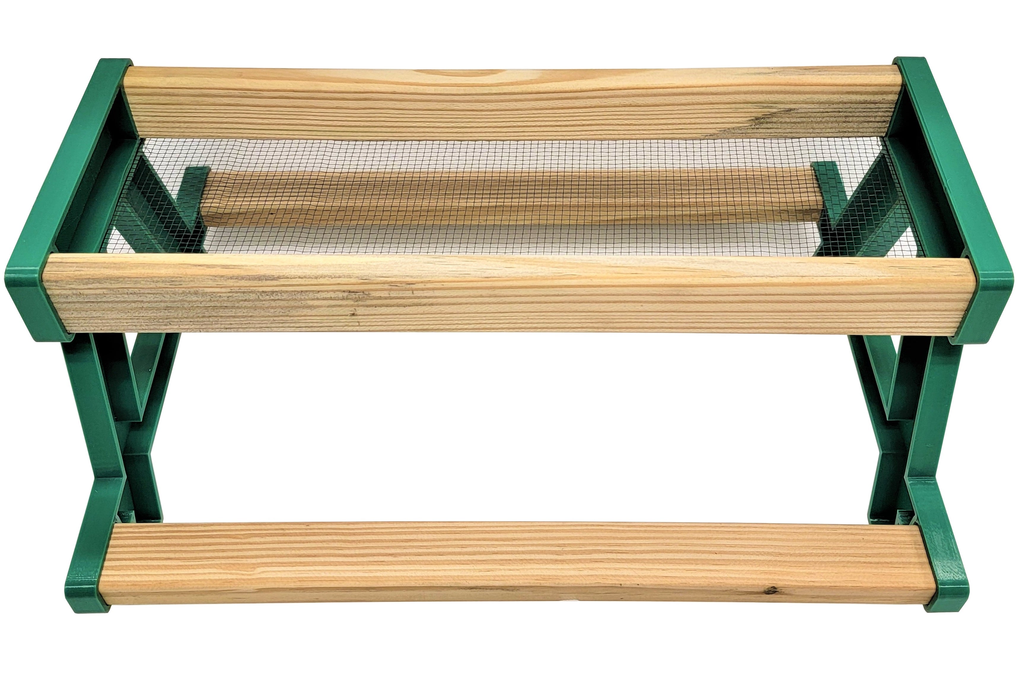 16 Inch Long Green Chicken Picnic Table Chicknic Treat Feeder Bench