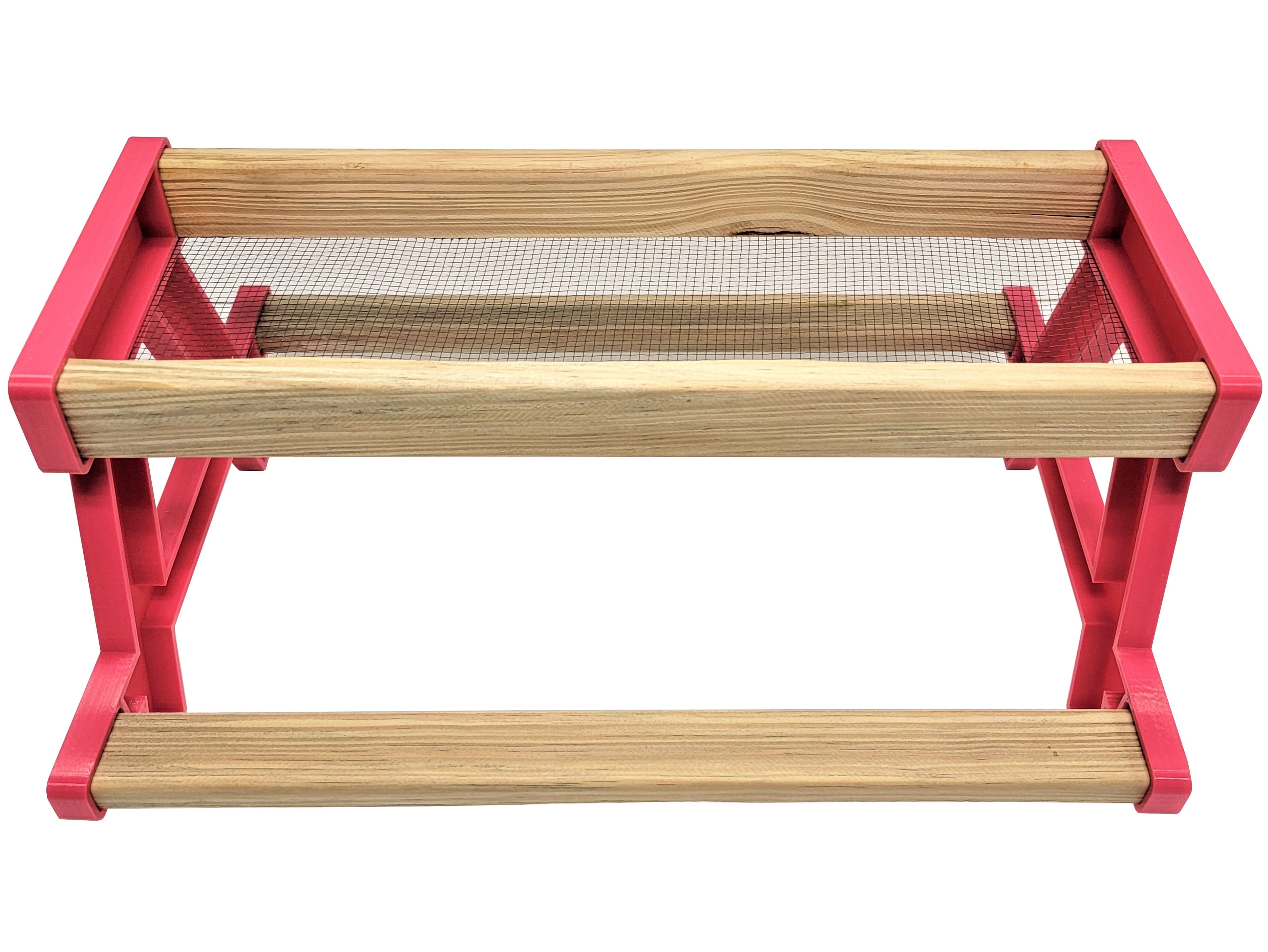 16 Inch Long Pink Chicken Picnic Table Chicknic Treat Feeder Bench