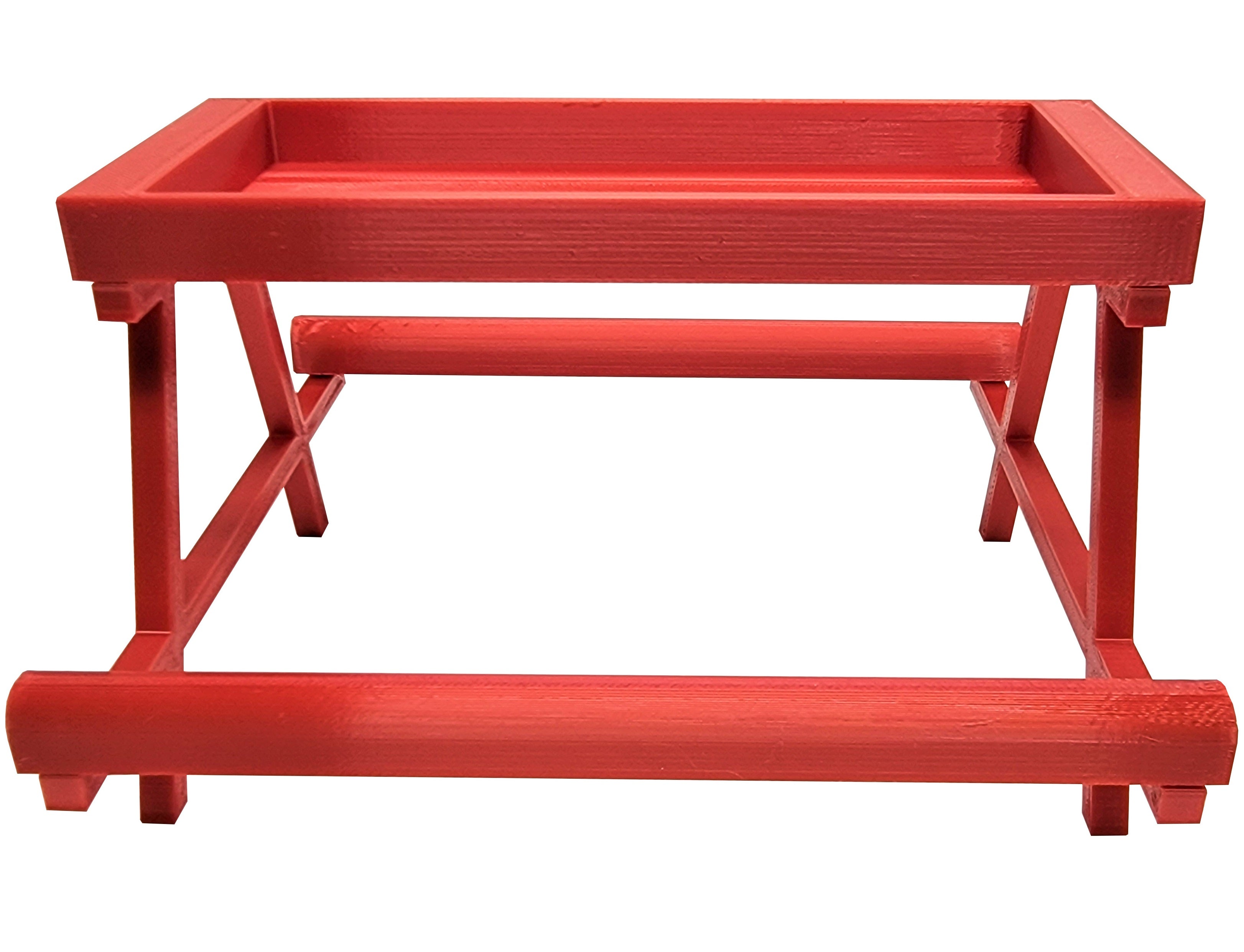 7 Inch Long Red Chick Picnic Table Chicknic Treat Feeder Bench