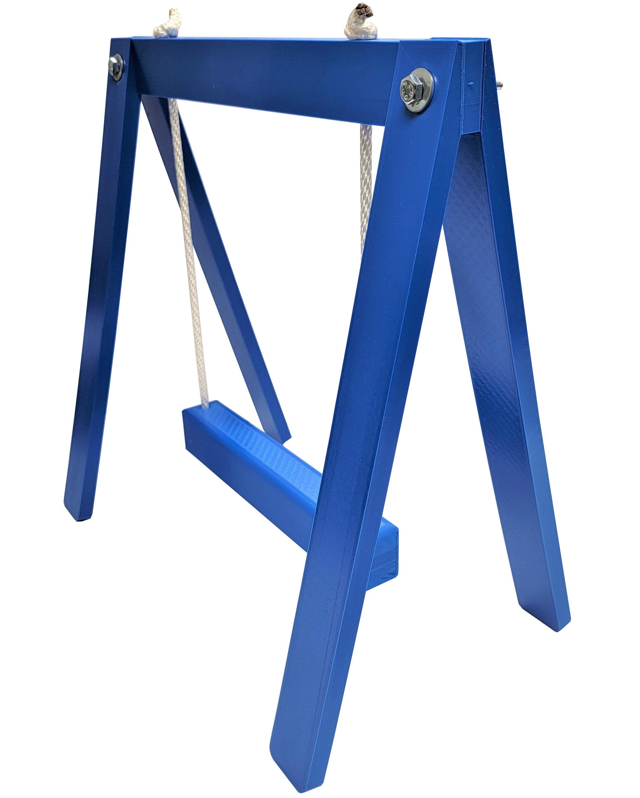 15 Inch Tall Blue Chicken Swing Set Poultry Perch