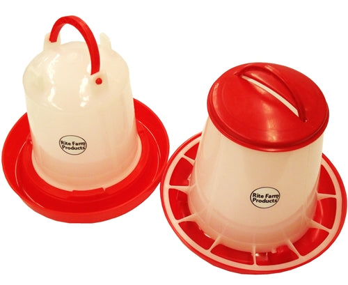 COMBO Small Rite Farm Products Feeder & Waterer