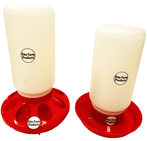 Rite Farm Products Red Chick Feeder & Waterer With Jars