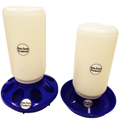 Rite Farm Products Blue Chick Feeder & Waterer With Jars