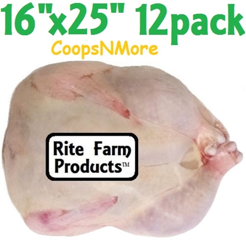 12 pack of 16"x25" Turkey Shrink Bags Poultry Freezer