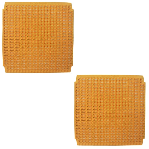 2 Pack of sunset wheat plastic egg nesting box pads