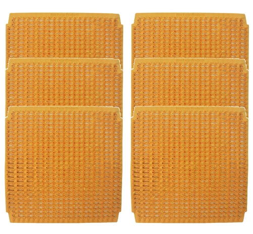 6 Pack of sunset wheat plastic egg nesting box pads