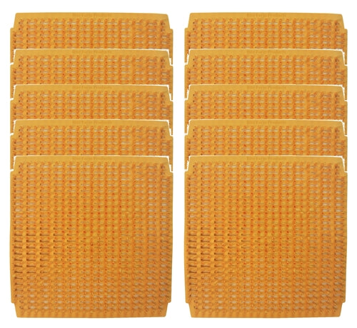 10 Pack of sunset wheat plastic egg nesting box pads