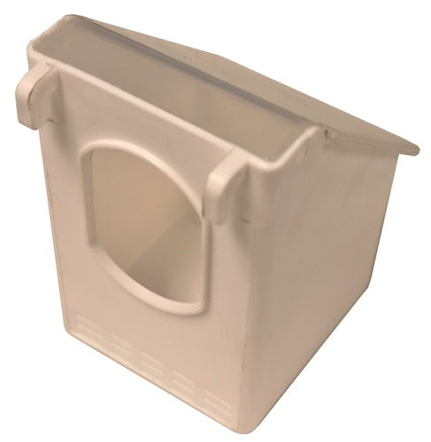 4 Pack of Plastic 1 Hole Quail, Pigeon, Dove, Bird Feeders