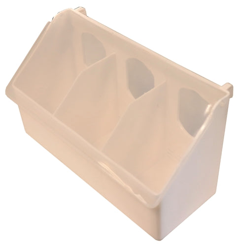 4 Pack of Plastic 3 Hole Quail, Pigeon, Dove, Bird Feeders