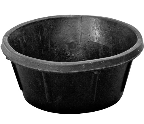 3 Pack Of 1/2 Gallon 2 Quart Rubber Feed Pans Pet Bowl Food Dish