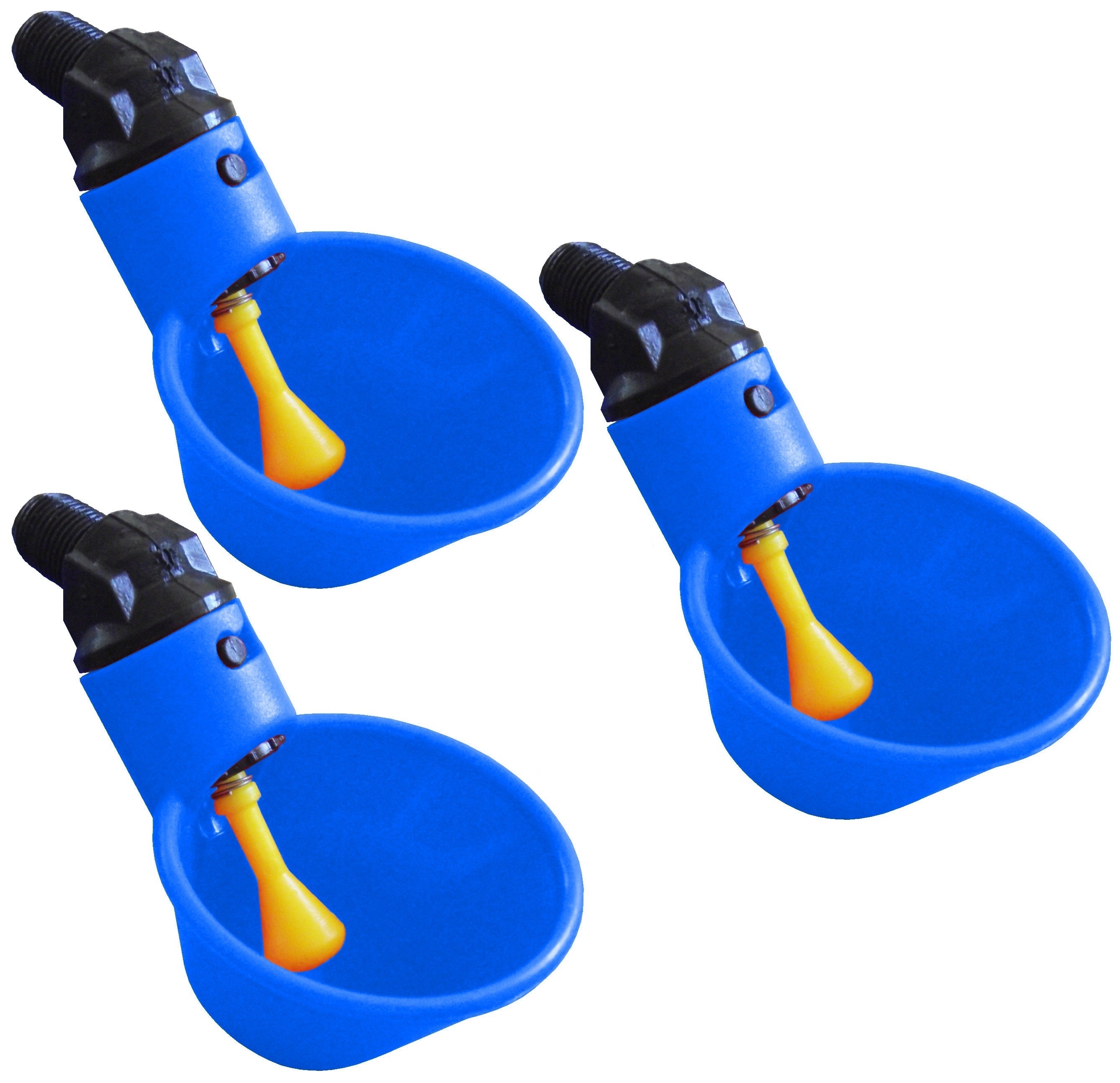 Blue Automatic Cup Style Poultry Chicken Drinkers