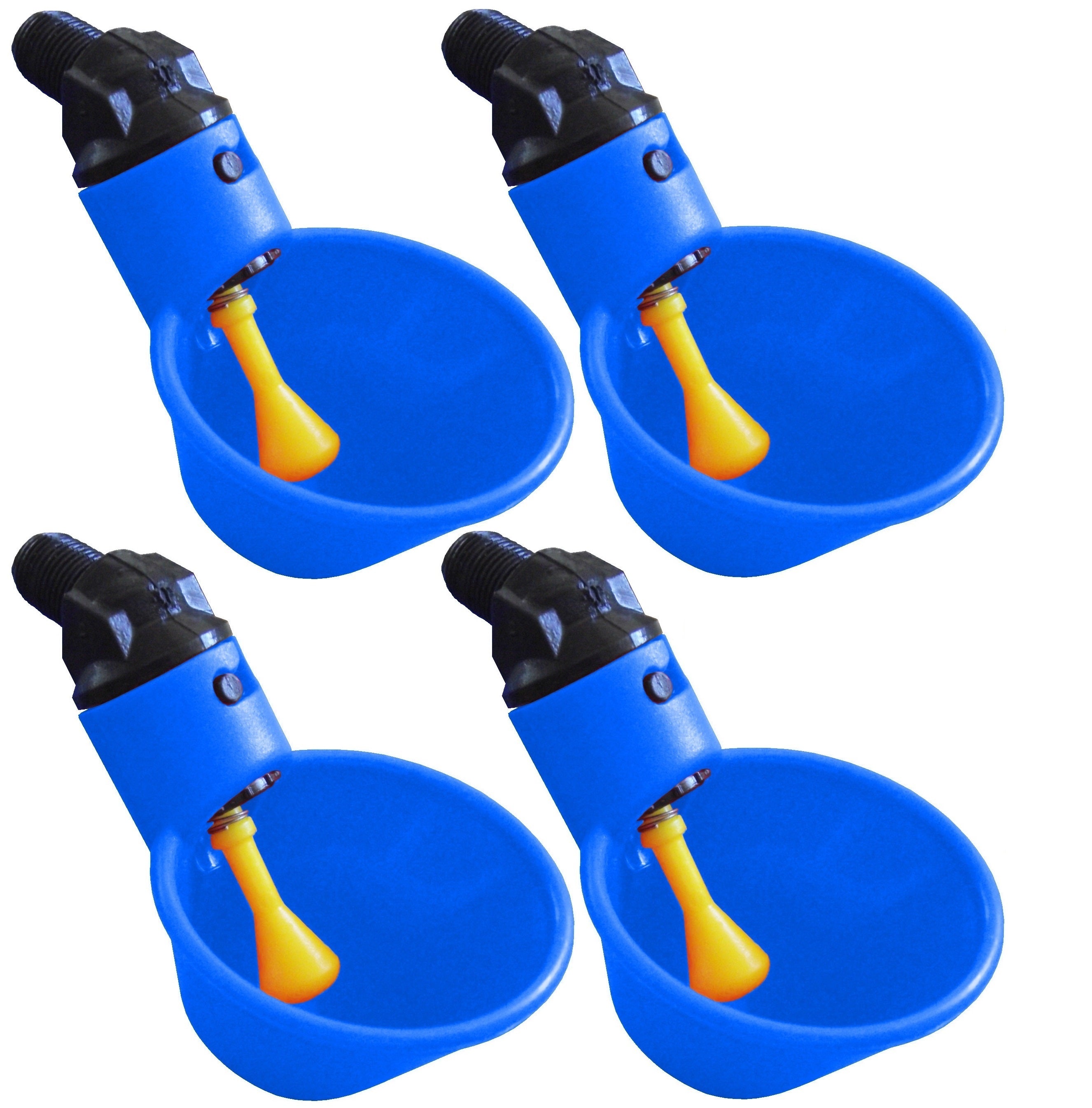 Blue Automatic Cup Style Poultry Chicken Drinkers