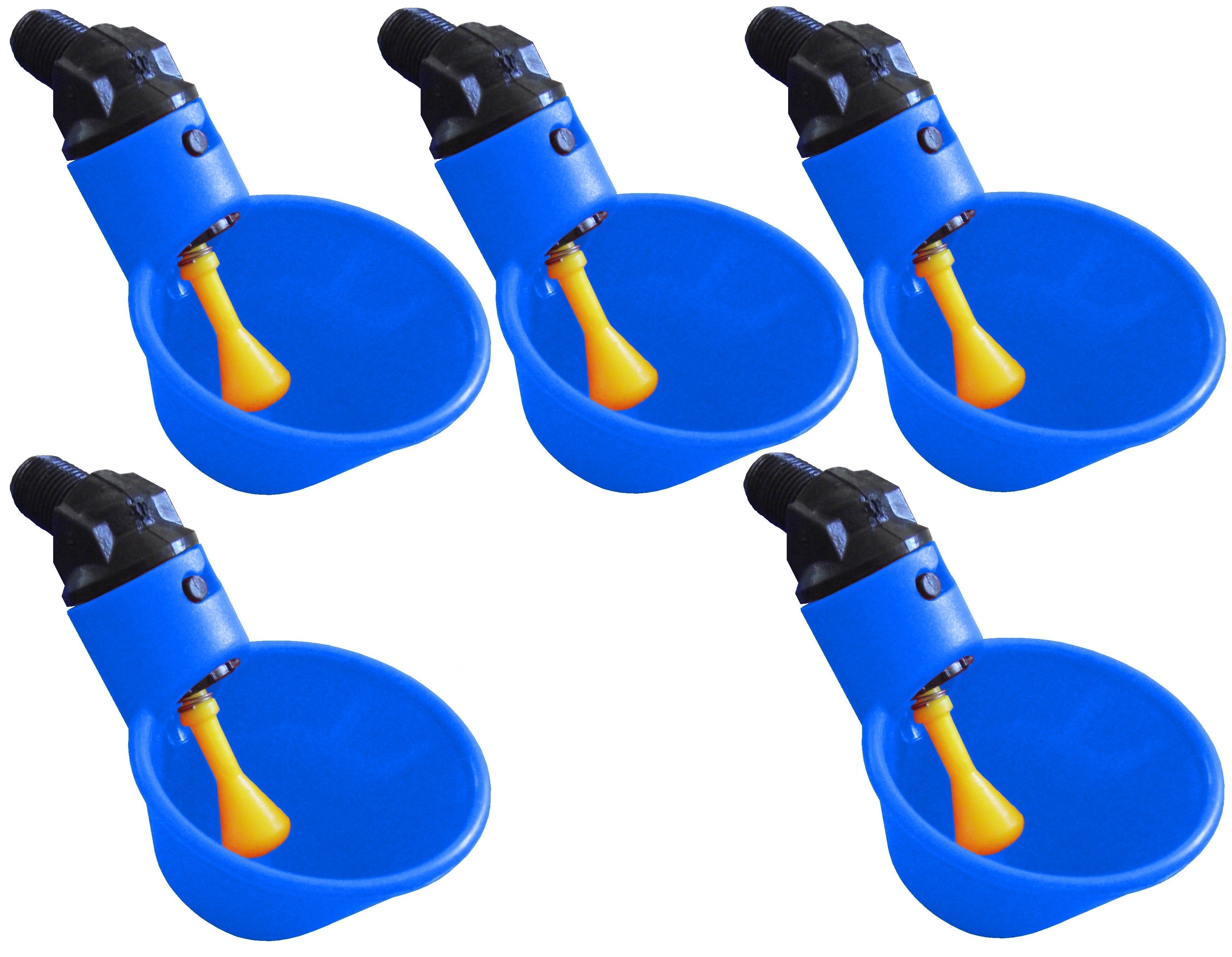 Blue Automatic Cup Style Poultry Chicken Drinkers