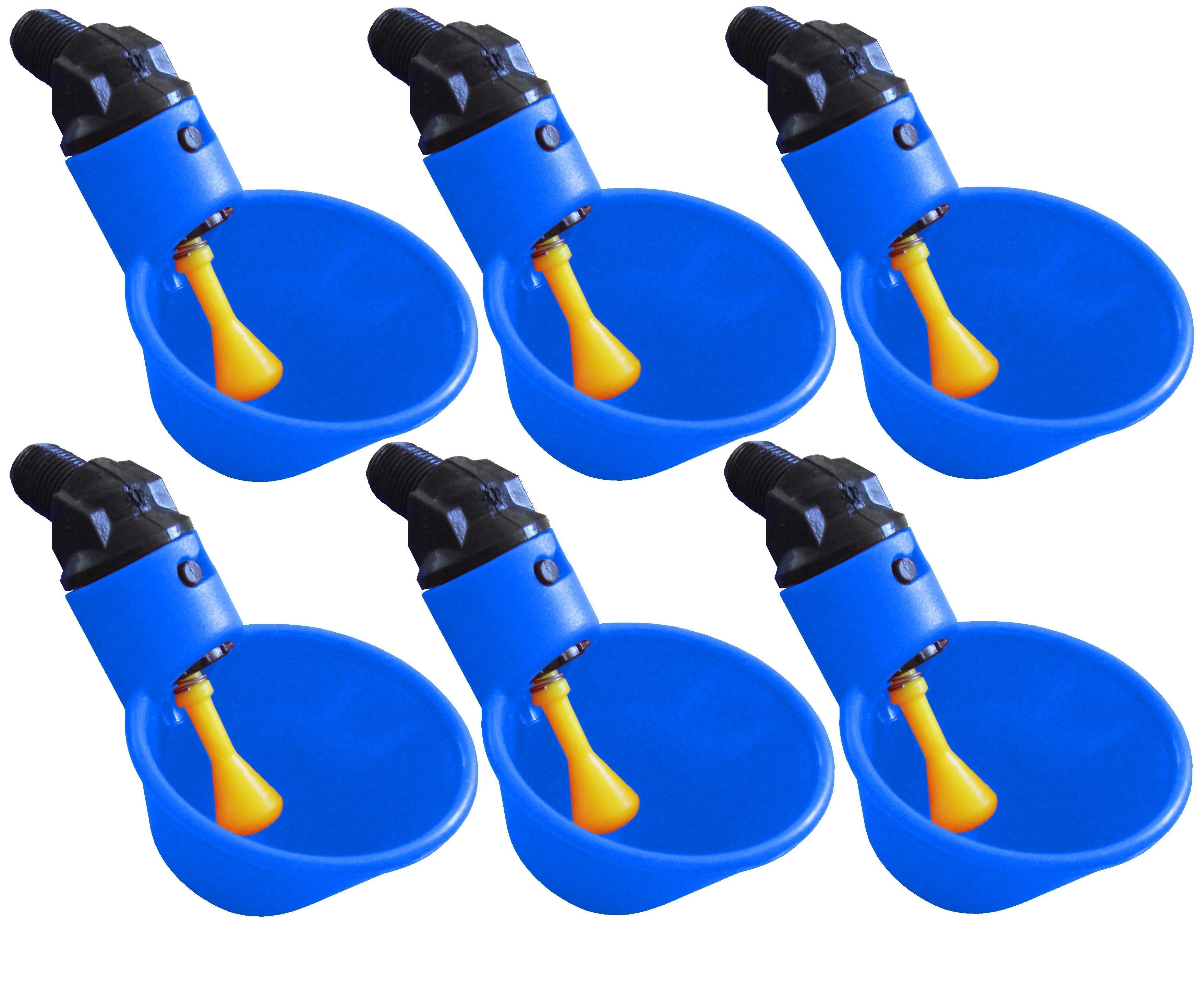 Blue Automatic Cup Style Poultry Chicken Drinkers