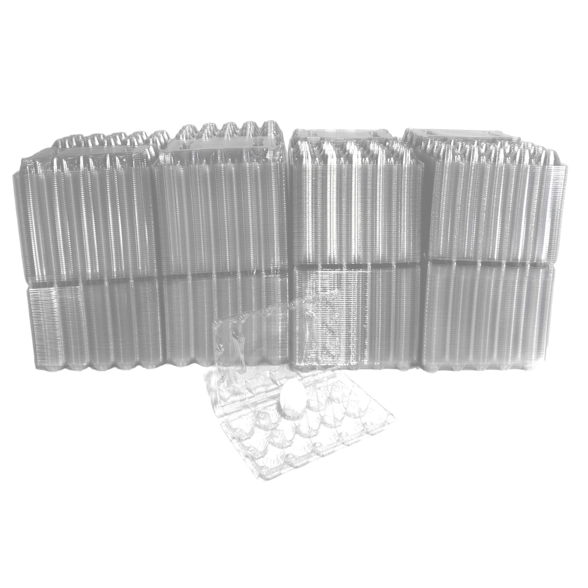 15-Egg Carton - Clear Plastic