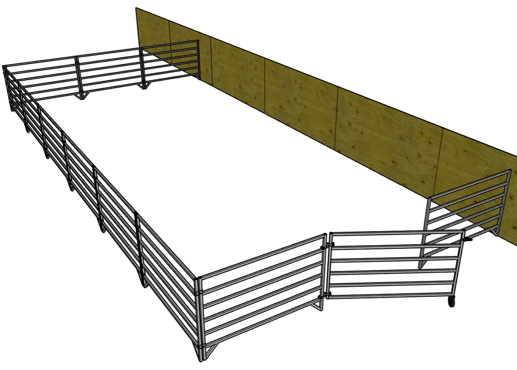 12 Pack of Aluminum 5 Ft Long 6 Rail 40