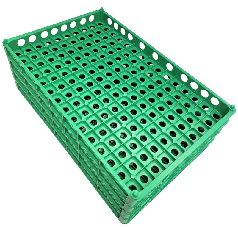 6 Pack of Stacking 150 Quail Egg Capacity Poly Trays